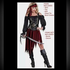 Queen of the High Seas Adult Halloween Costume Size Small 6/8